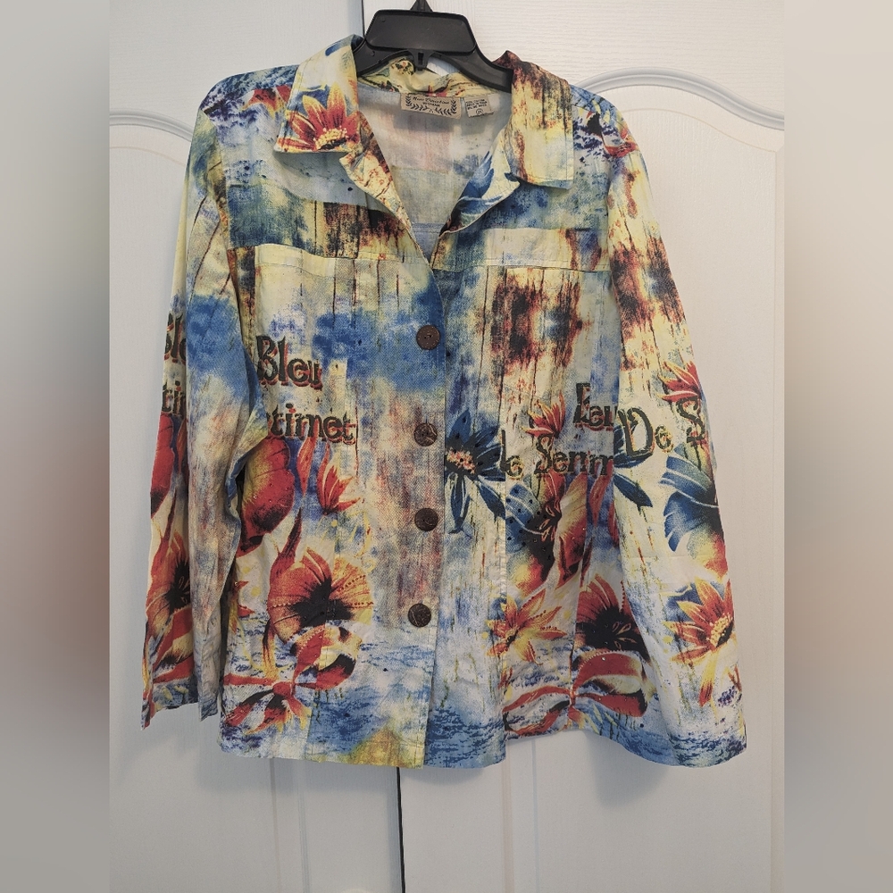 New Direction Cotton Jacket/Shacket 2x